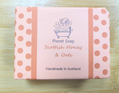 Scottish honey & oats handmade cold pressed soap