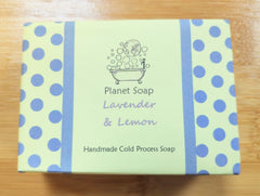 Lavender & lemon handmade cold process soap