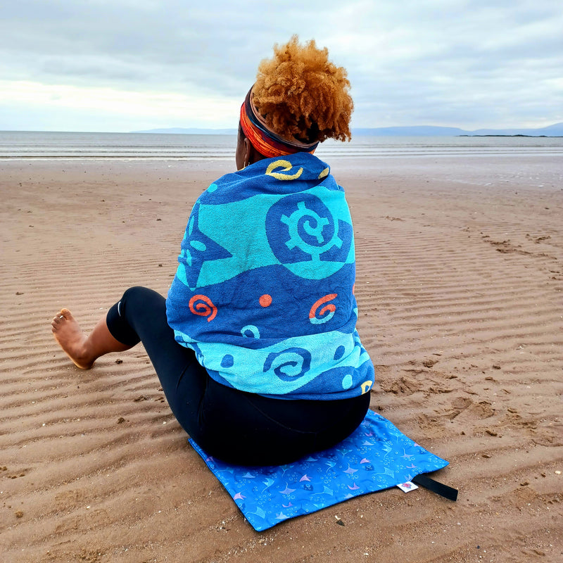 Waterproof sit mat - sting ray print