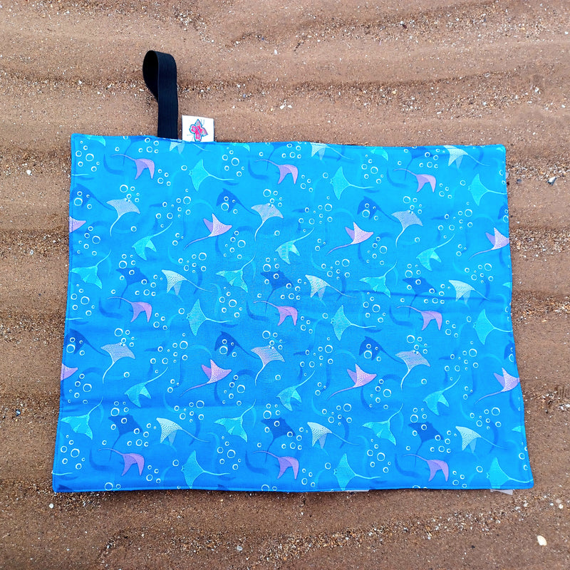 Waterproof sit mat - sting ray print