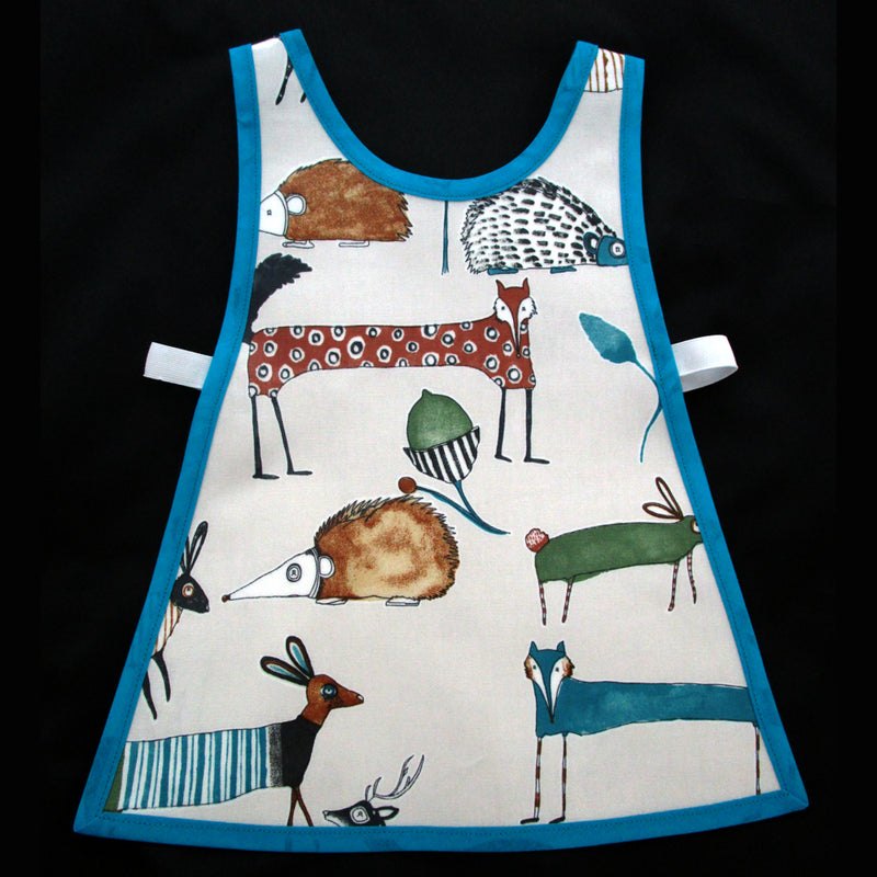 Toddler wipe clean tabard - funky animals