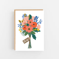 Thanks - bunch of flowers card