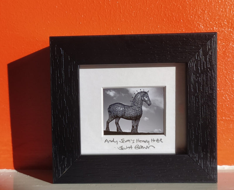 Mini framed print - Andy Scott's Heavy Horse