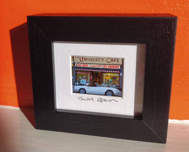 Mini framed print - University Cafe