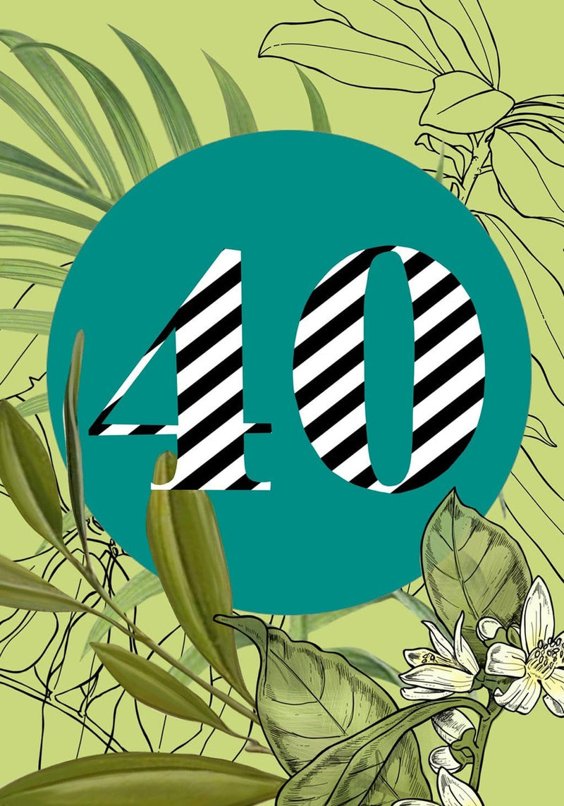 40 botanical card