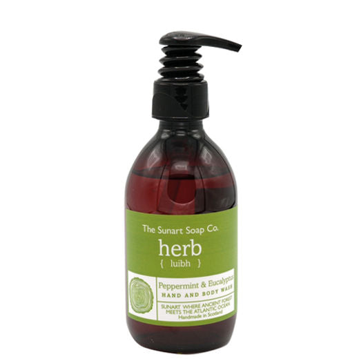 Herb hand and body wash - peppermint & eucalyptus (2 sizes available)