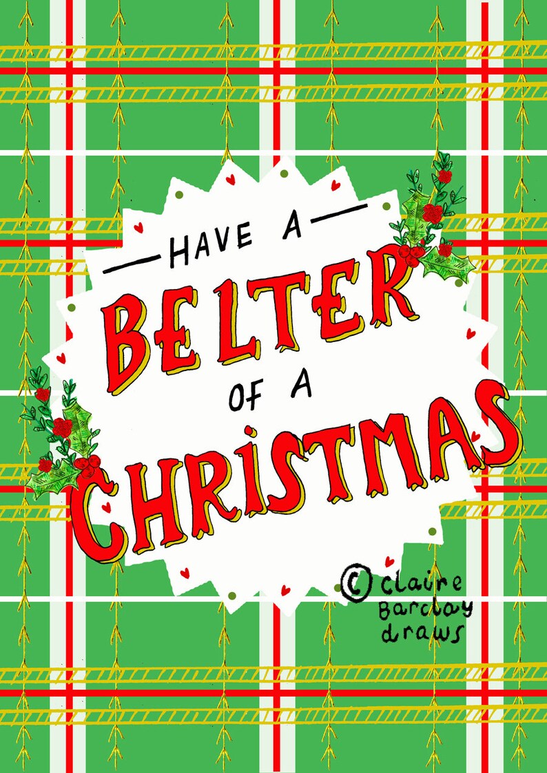 Have a belter of a Christmas card