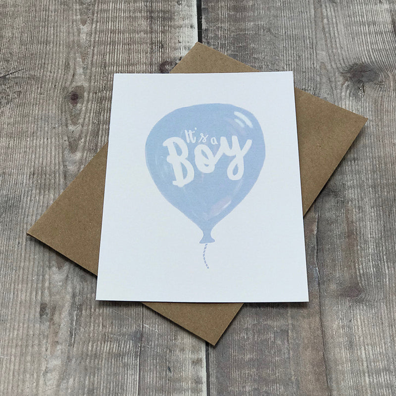 It's a boy balloon card