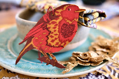 Wooden Robin decoration (single pack)