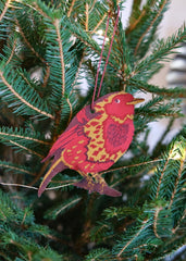Wooden Robin decoration (single pack)