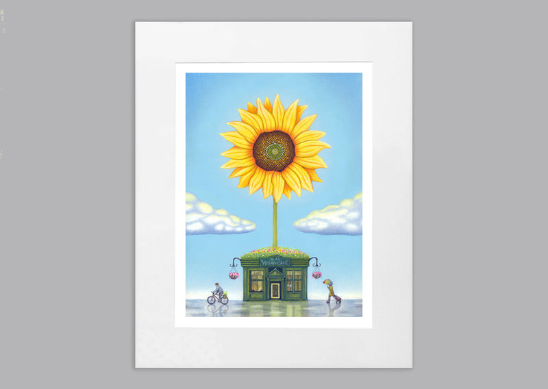'Glasvegan Dawn' mounted print