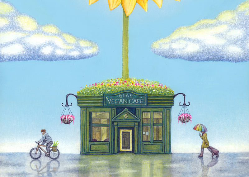 'Glasvegan Dawn' mounted print