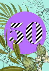 50 botanical card