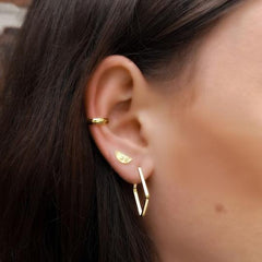 Stud earrings – half moon (Sterling Silver, Yellow Gold Vermeil or Rose Gold Vermeil)