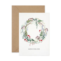 Happily ever after floral card