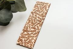Foliage wooden bookmark