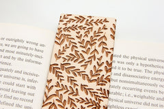 Foliage wooden bookmark