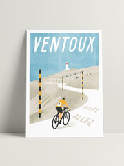 Mount Ventoux cycling A4 print