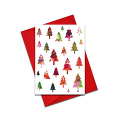 Christmas trees card