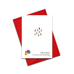 Christmas trees card