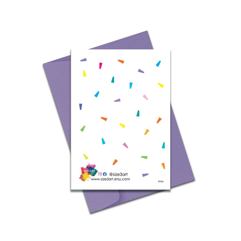 5 today colourful sprinkles card
