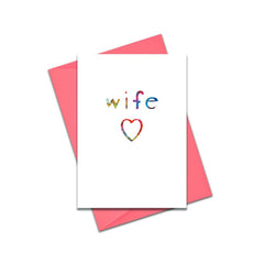 Wife heart card