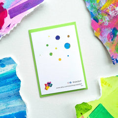 Happy birthday - spots/white background card