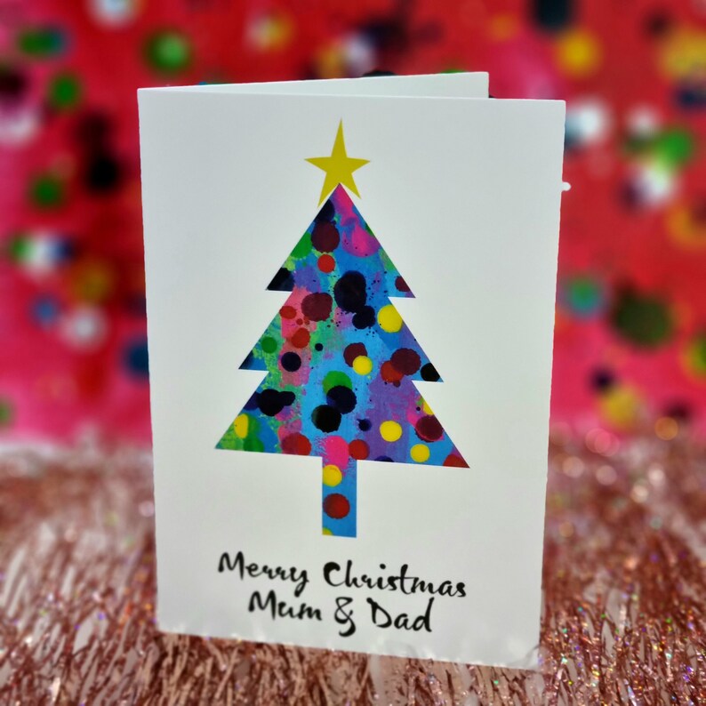 Merry Christmas Mum & Dad card