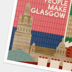 People Make Glasgow A4 print