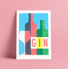 Gin A4 print