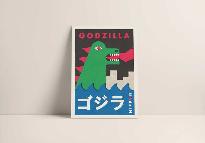 Godzilla print (A3 or A4 size)