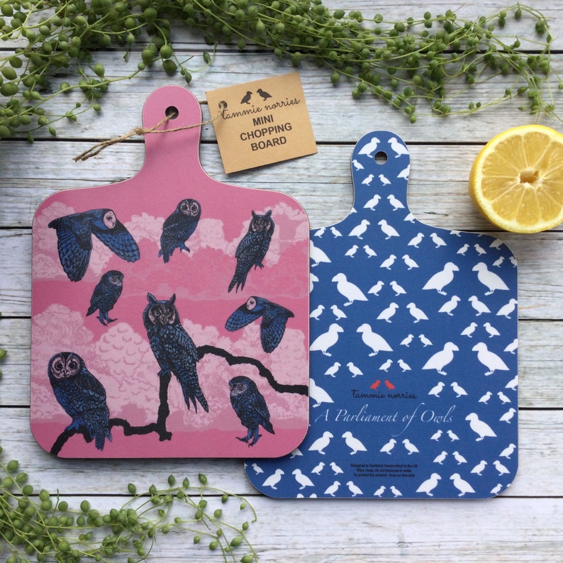Chopping/cheese board - A Parliament of Owls