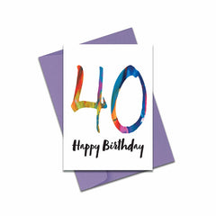 40 Happy Birthday card