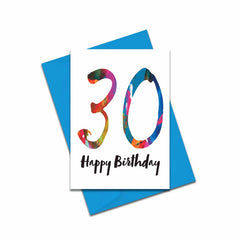 30 Happy Birthday card