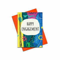 Happy engagement card
