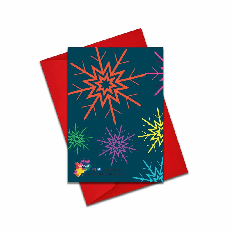 Merry Christmas bright stars card (2 designs available)