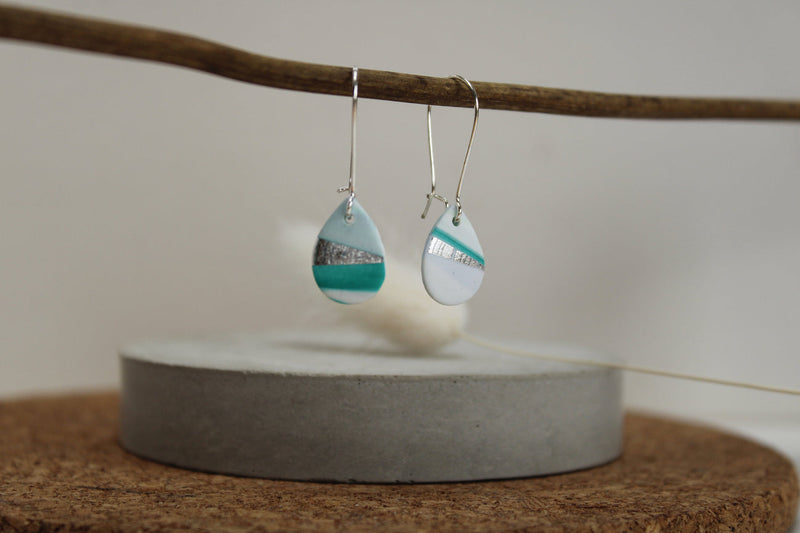 Polymer clay drop earrings - different colours to choose from!