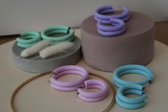 Small colourful hoops - lots of colours to choose from!