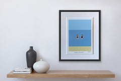 'Chats in the Sea' A5 mounted print