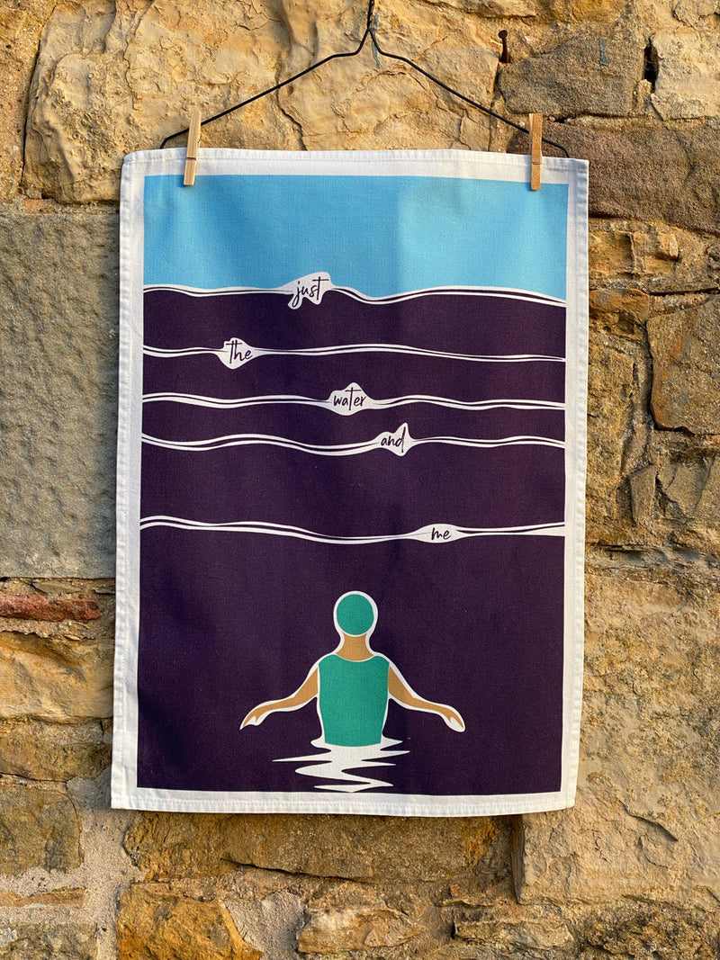 Just the water and me tea towel (2 designs available)