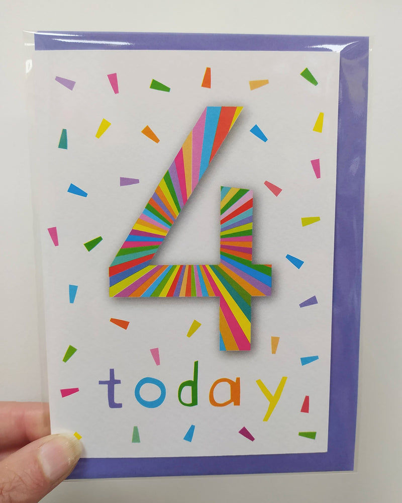 4 today colourful sprinkles card