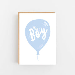 It's a boy balloon card