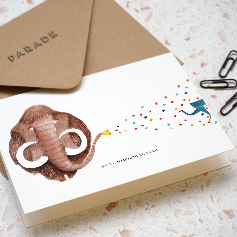 Have a mammoth birthday card