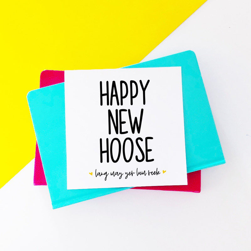 Happy new hoose - lang may yer lum reek card