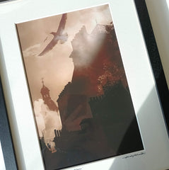 Mounted print - 'Shelter from the Storm'' by Hidden Hand Art & Design