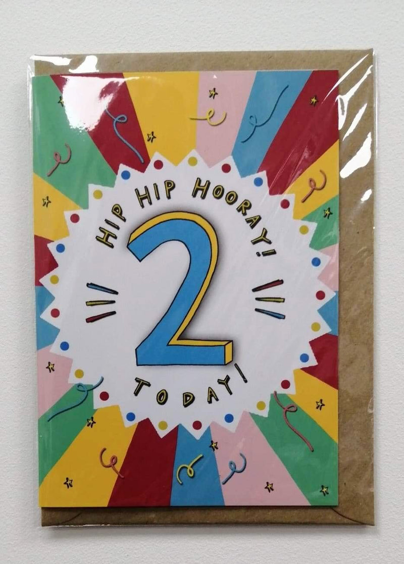 2 today hip hip hooray card