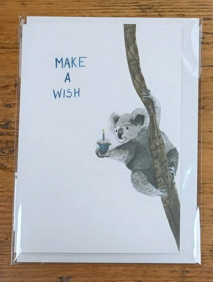 Make a wish koala card