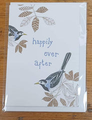 Happily ever after birds card