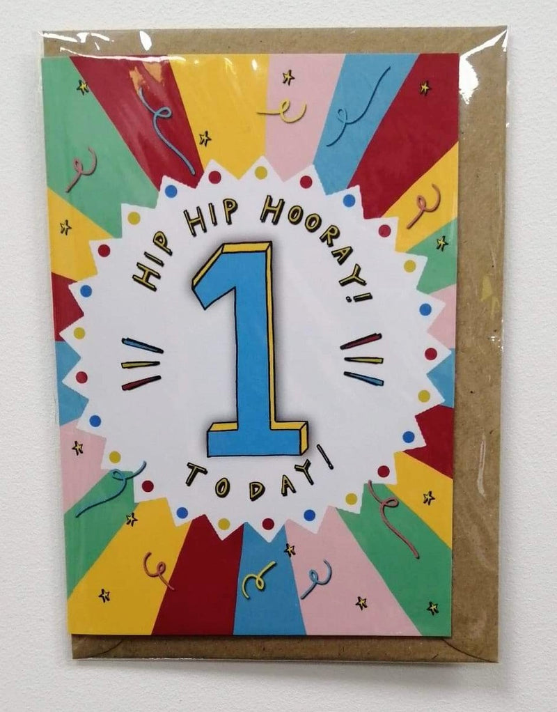 1 today hip hip hooray card