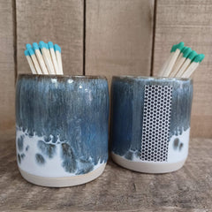 Ceramic match striker pots